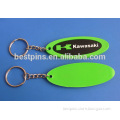 wholesale oval design tourist city name silicon keychain